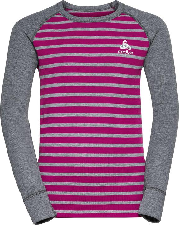odlo steel grey melange - festival fuchsia
