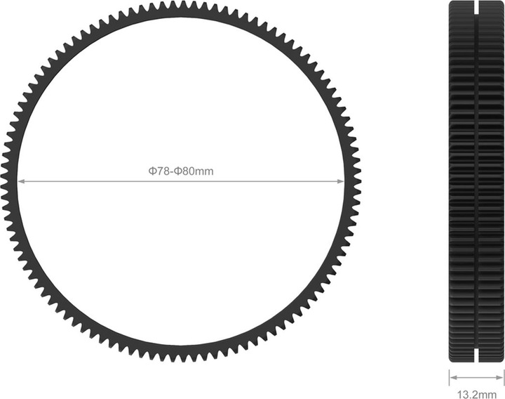 Actual product image SmallRig 78- 80 Seamless Focus Gear Ring 3295