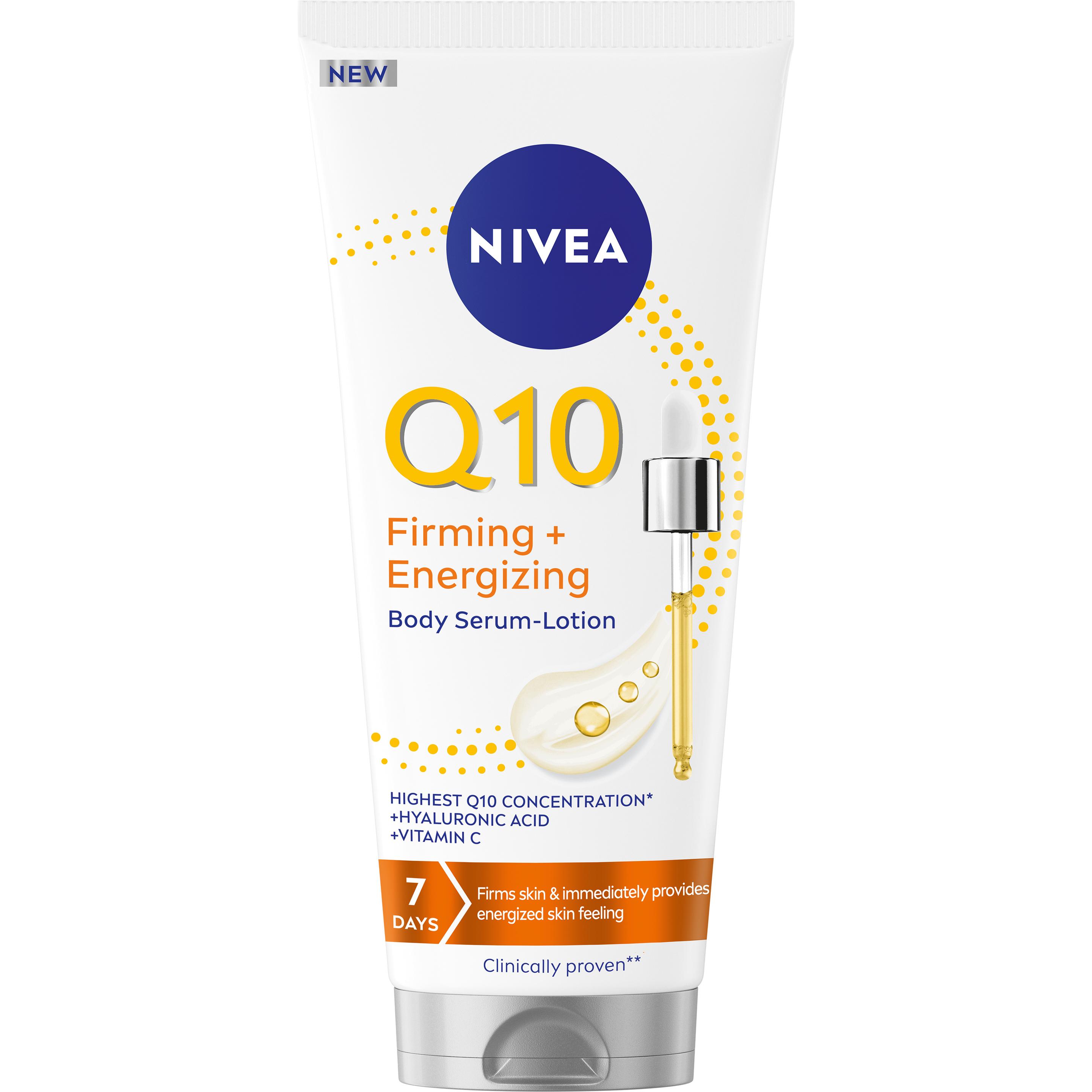 Nivea Crema Lozione Corpo, Q10 Firming + Energizing Serum Body Lotion 200Ml (Lozione Corpo, 200 Ml)