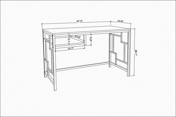Actual product image Kalune Design Cole (120 x 60 x 74.8 cm)