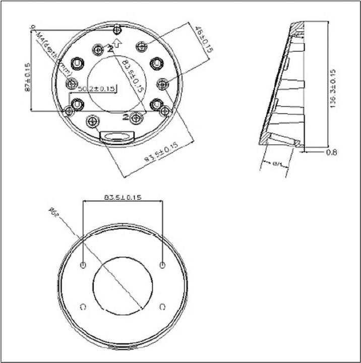 Actual product image Hikvision DS-1281ZJ-DM23 (Mounting kit)