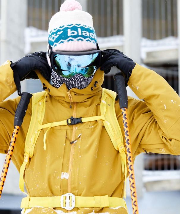 Actual product image Black Crows Crista Yellow Beanie