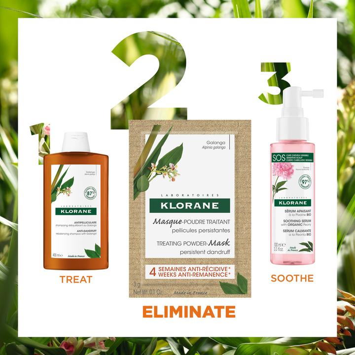 Produktbild Klorane Anti-Schuppen Masken-Pulver mit Galanga (24 ml)