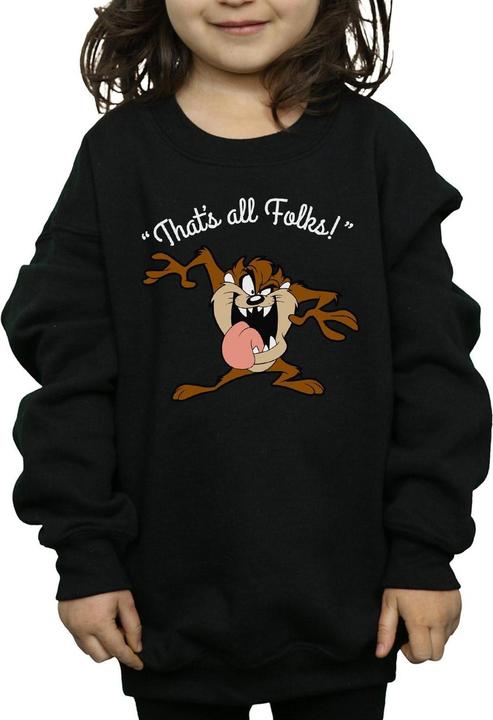 Produktbild Looney Tunes Taz That's All Folks Sweatshirt Mädchen (128)