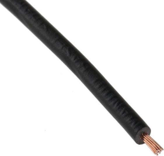 Produktbild RS PRO Aderleitung 0,5mm² schwarz (100 m)