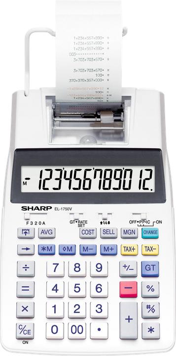 Produktbild Sharp Tischrechner druckend EL-1750 V mit Netzteil (Netzbetrieb)