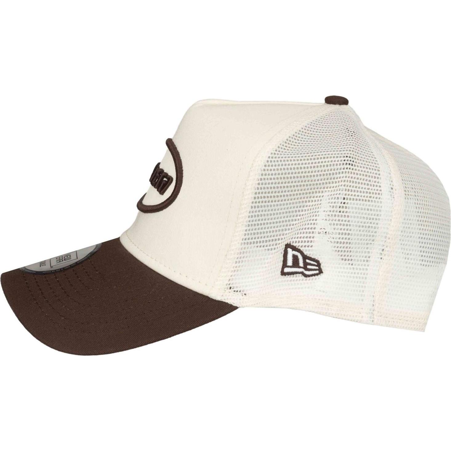 Thumbnail - New Era, Herren, Cap, Adjustable Trucker Cap - Retro Brand Patch Chrome, Beige