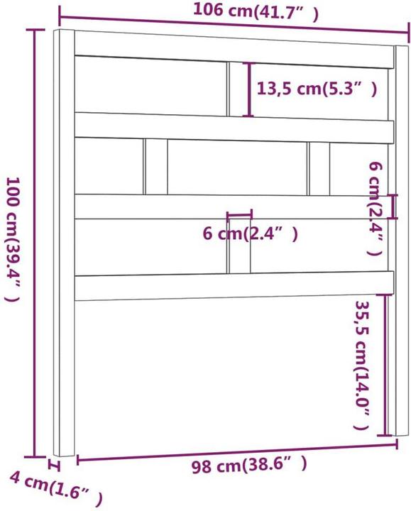 Actual product image VidaXL Dekava (106 x 4 x 100 cm)