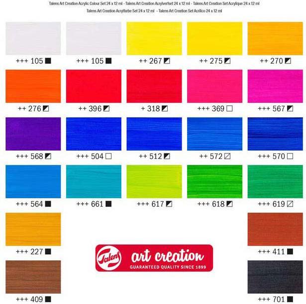 Image du produit Talens Set acrylique | 24 x 12 ml (12 ml)