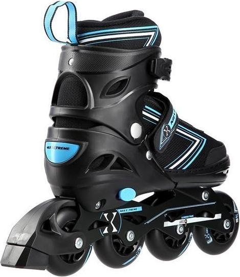 Actual product image Nils Roller Skates/Hockey Skates NH11912 black-blue - PU76 mm/82A (M 35-38) (37)