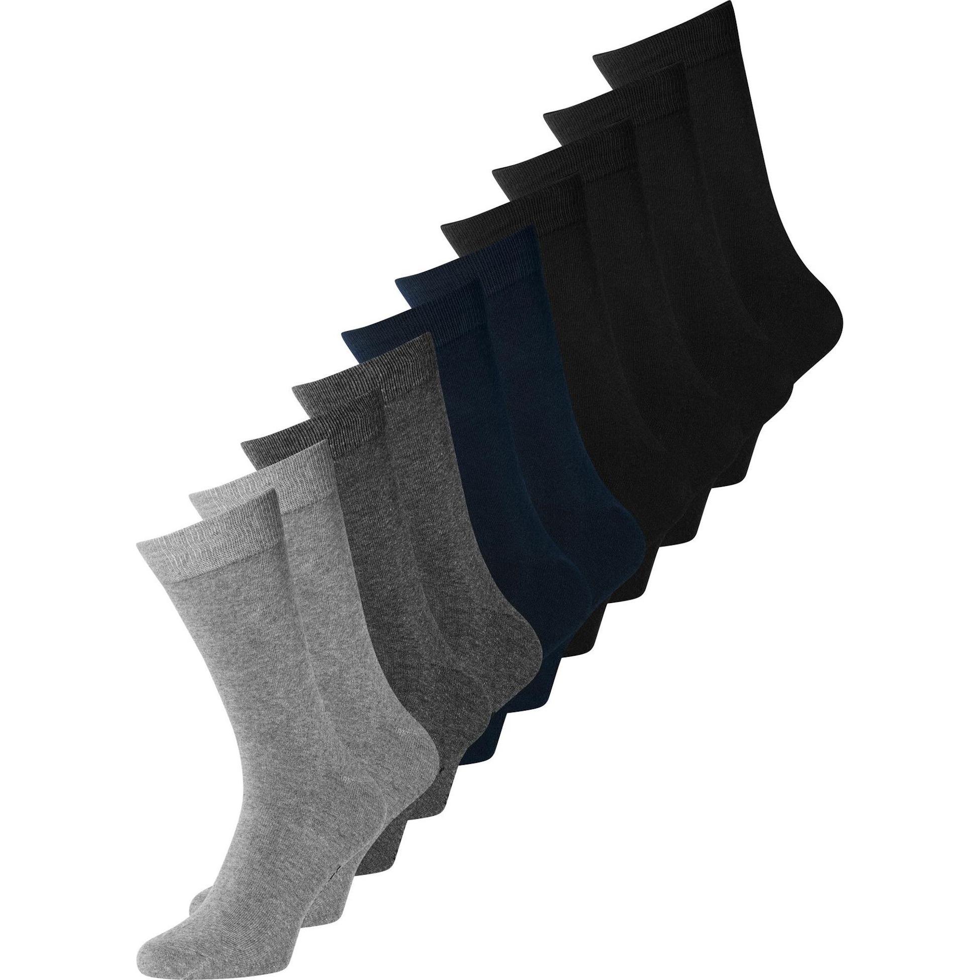 Jack & Jones, Herren, Socken, Jens, Grau, (10er Pack, One Size)