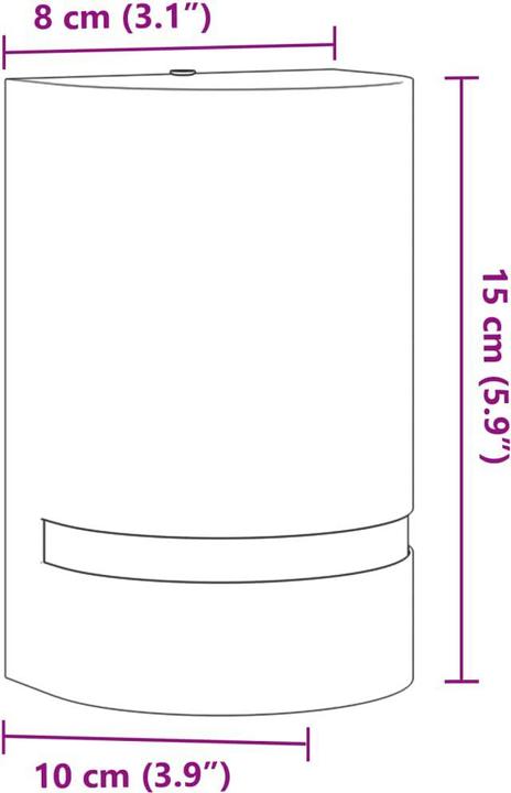 Image du produit vidaXL Aussenwandleuchte (GU10, IP44)