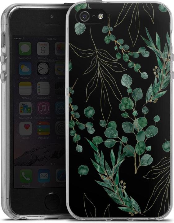 Produktbild DeinDesign Silikon Hülle für Apple iPhone 5s Handyhülle Case Smartphone Schutzhülle Eukalyptus Blätter Natur (Apple iPhone 5s)