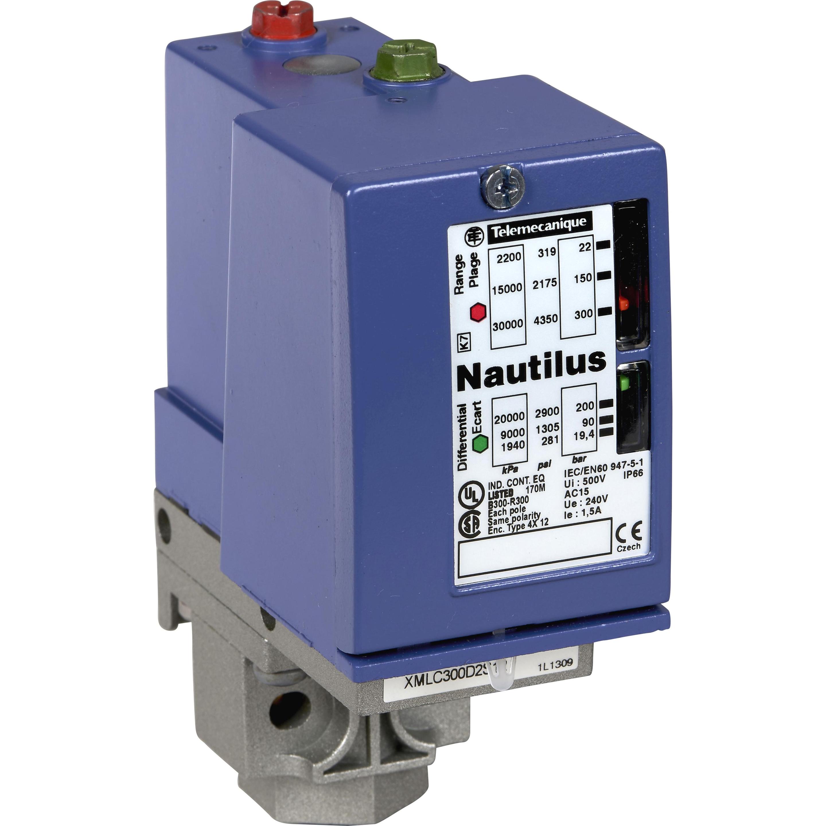 Schneider Electric, Systemstromversorgung, Druckschalter XMLC300D2S12
