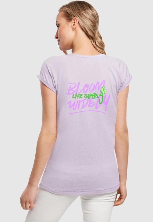 Produktbild Merchcode Ladies Never Too Late Extended Shoulder Tee - 111665 (S)