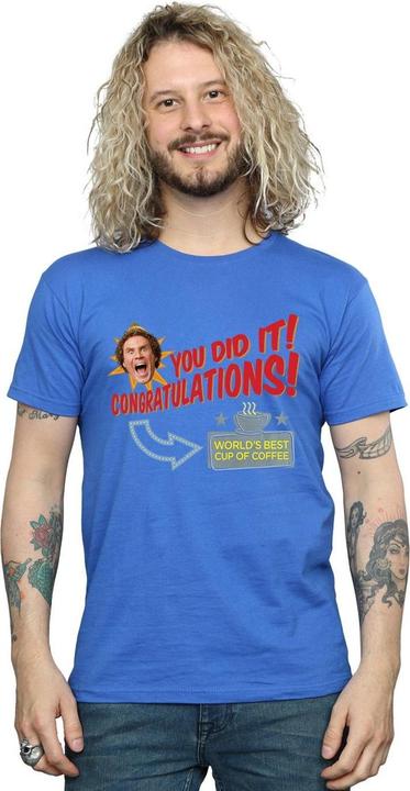 Actual product image Elf Mens World's Best Coffee T-Shirt (L)