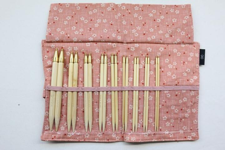 Actual product image Seeknit Needle set interchangeable needle points Shirotake 3.50 - 10.00 mm 14 cm Pink