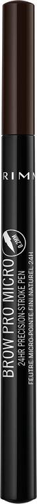 Actual product image Rimmel London Brow Pro Micro 24HR Precision Stroke Pen (004 Dark Brown)