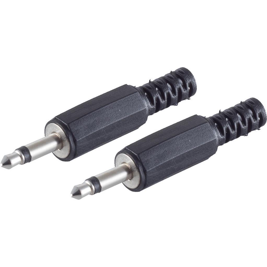 Shiverpeaks BS51100-2 Drahtverbinder 3.5 mm Schwarz, Audio Adapter, Schwarz