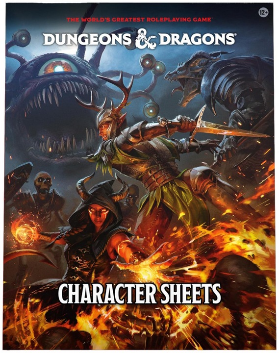 Produktbild Wizards of the Coast Dungeons & Dragons RPG Charakterbögen 2024 englisch