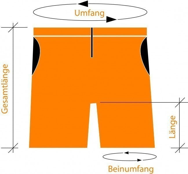 Produktbild Hermex Stylische Surfer Badehose Badeshorts Short Hose / Grösse L (L)