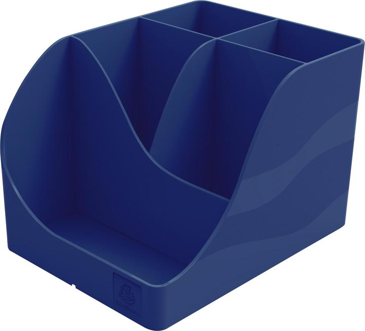 Image du produit Exacompta Pochette multi-usages Pen Wave, 4 compartiments, bleu