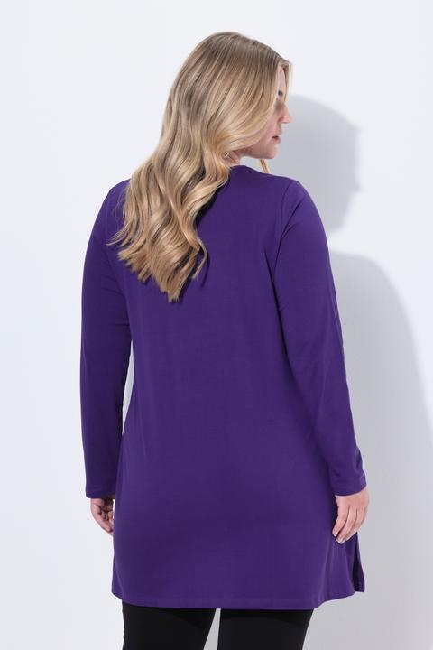 Produktbild Ulla Popken Longshirt, A-Linie, Tunika-Ausschnitt, Langarm (54)