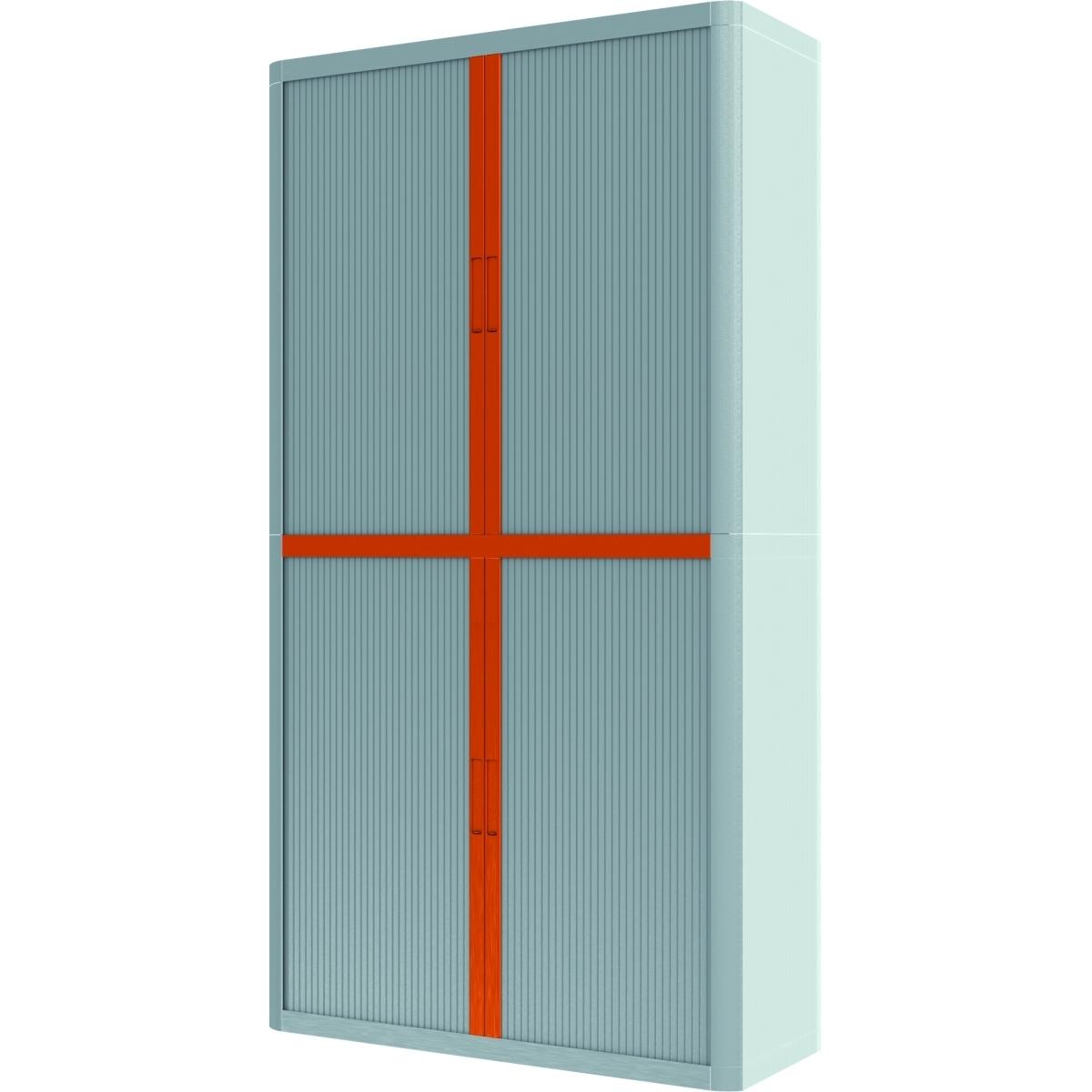 Thumbnail - Easy, Aktenschrank, Rollladenschrank easyoffice BxTxH 86x37,5x204cm grau/orange