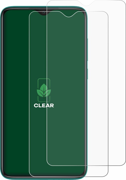 Actual product image ScreenLeaf Protective film sustainable screen protector screen protector film clear transparent (2 Piece, Xiaomi Redmi Note 8 Pro)