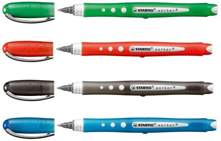 Produktbild STABILO worker+ colorful Tintenroller (4x)