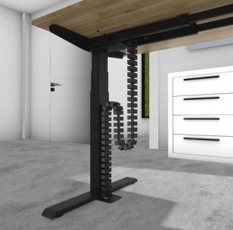 Produktbild BMB Beschläge BMB FLEXIT RT 2, Kabelführung für höhenverst. Arbeitsplätze (Kabelkanal, 135 cm)