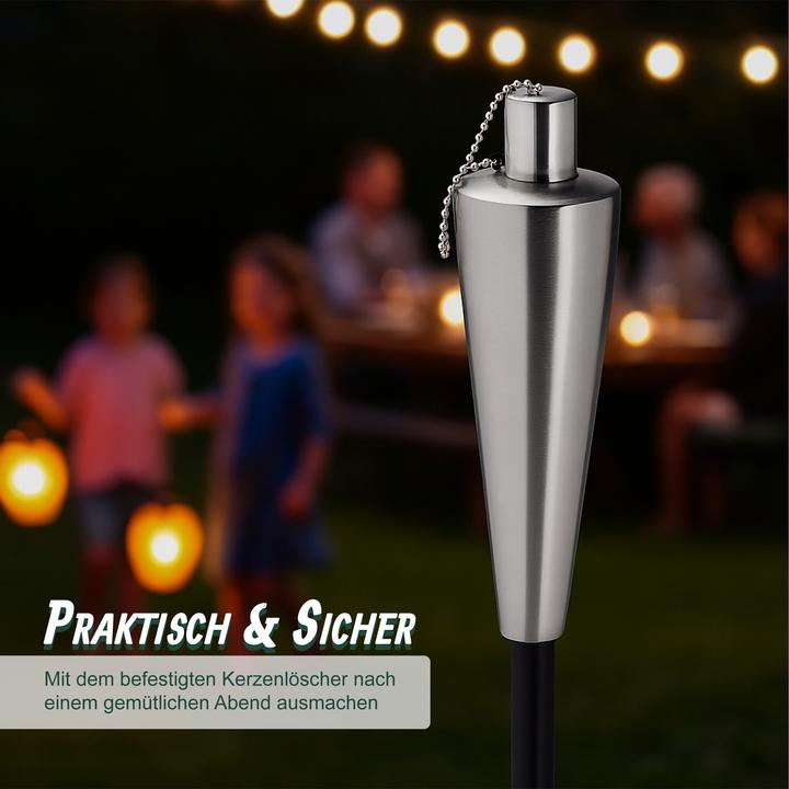 Actual product image Relaxdays 3x garden torch