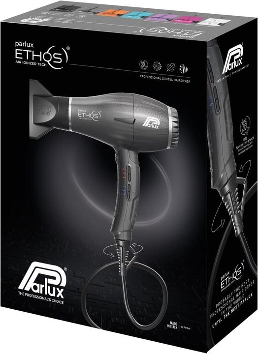 Actual product image Parlux Ethos Professional Digital Hair Dryer Made in Italy Titanium Color (2300 W)