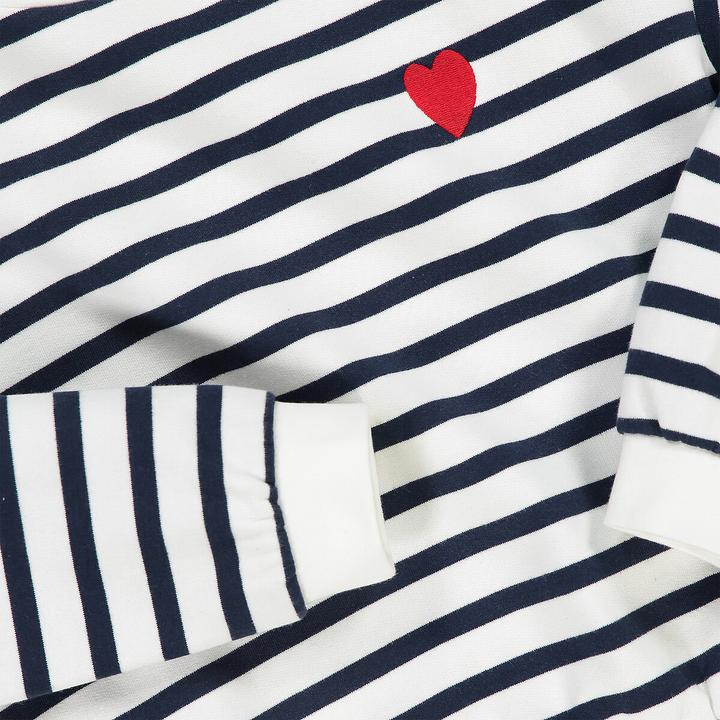 Produktbild La Redoute Collections Gestreiftes Sweatshirt mit rundem Ausschnitt (158)