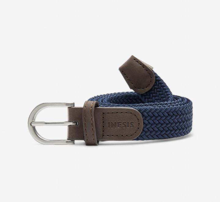 Actual product image Inesis Golf stretchy braided belt - navy blue (L, XL, XXL)