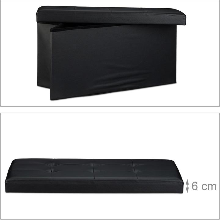 Actual product image Relaxdays Bench storage space (76 cm)