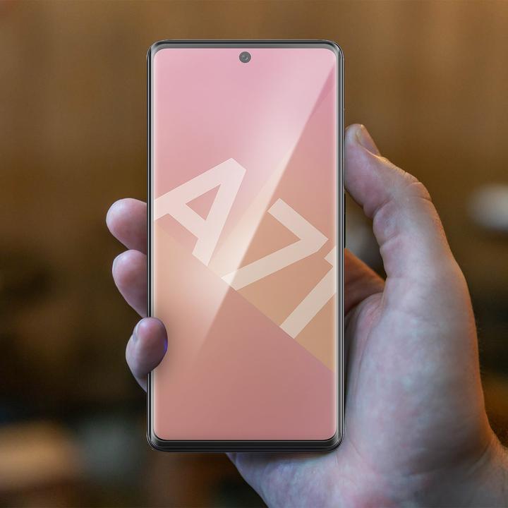Actual product image Avizar bulletproof glass, glass protective film, protective glass (1 pcs., Samsung Galaxy A71)