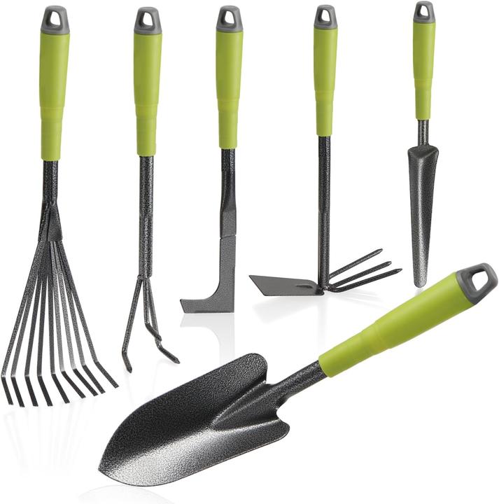 Actual product image Com-four 6-piece garden tool set