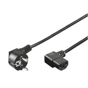 PremiumCord KPSP3-90 stroomkabel zwart CEE7/7 IEC C13 (3 m), Stroomkabel, Zwart