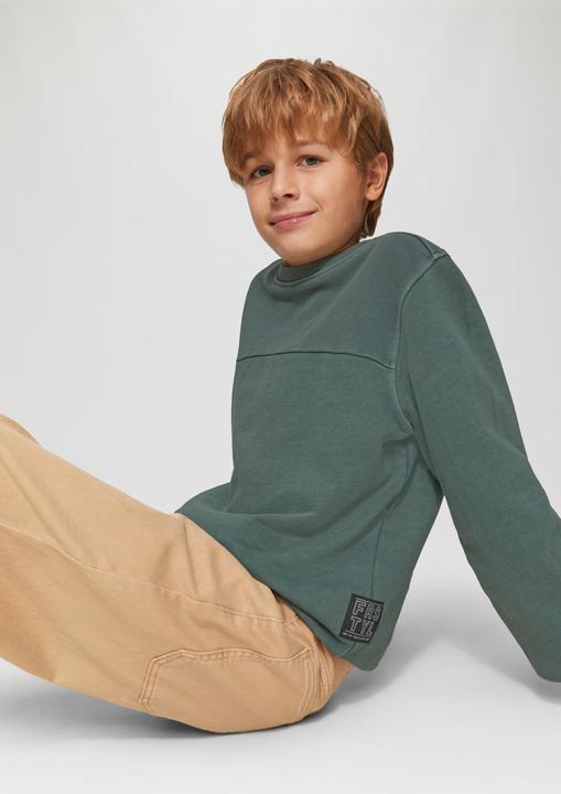 Produktbild s.Oliver Sweatshirt Sweatshirt mit Wascheffekt (146, 152)