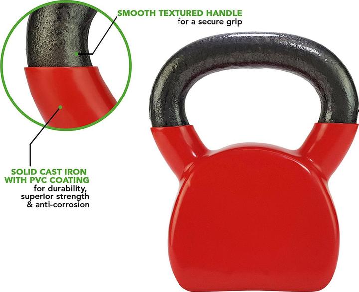 Image du produit Tunturi Vinyl Gusseisen Kettlebell (1 x 10 kg)