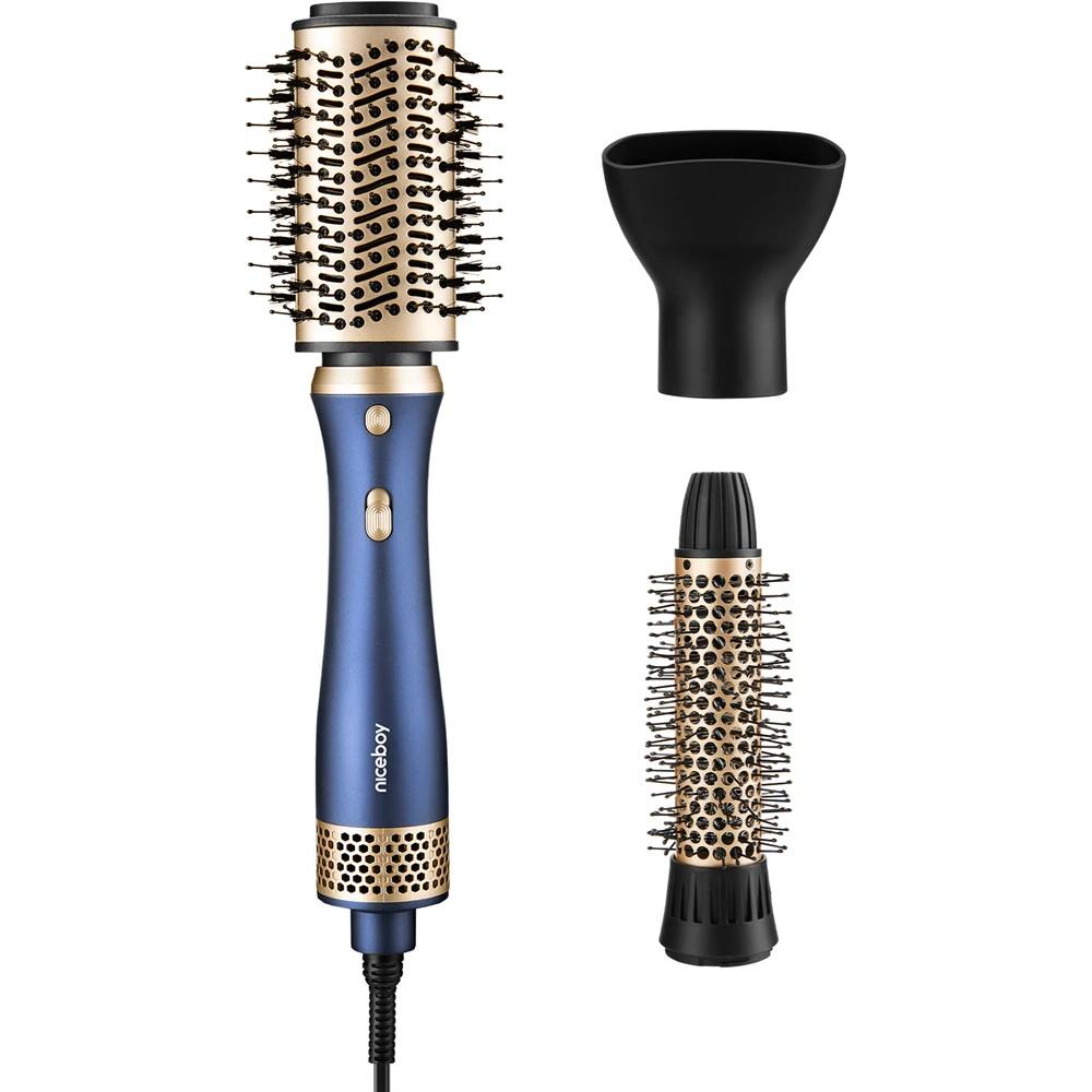 Niceboy, Asciugacapelli, AirBlow blau / Haartrockner / 700 W / 2 Temperaturen / 3 Aufsätze (700 W)