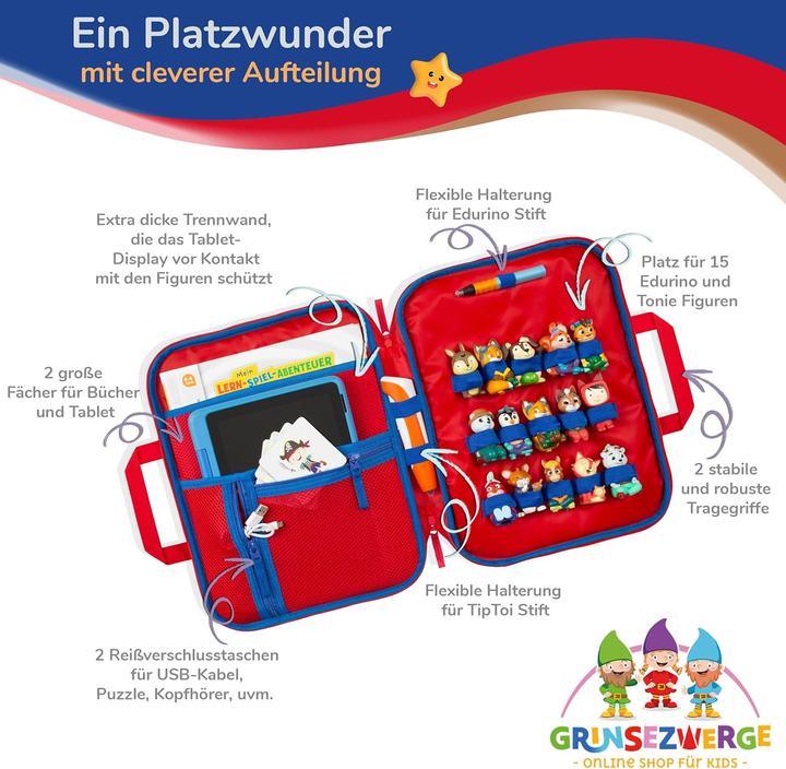 Produktbild Grinsezwerge Tasche für Edurino, Tonie & TipToi Zubehör