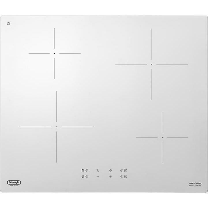 De'Longhi De?Longhi PIB 62 piano cottura Bianco Da incasso 60 cm Piano cottura a induzione 4 Fornello(i), Piano di cottura, Bianco