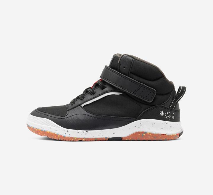Actual product image Decathlon Turnschuhe Kinder hoch Schnürsenkel Klettverschluss - Playventure Resist schwarz (29)