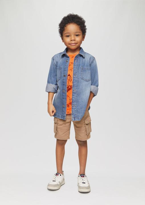 Produktbild S.Oliver T-Shirt T-Shirt aus Baumwolle mit All-over-Print (104, 110)