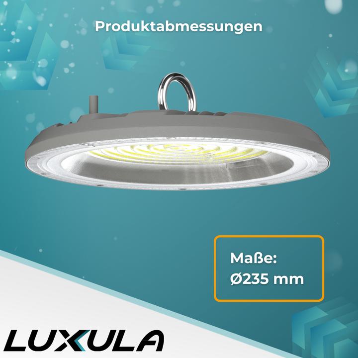 Immagine prodotto Luxula Lampada a LED per alte luci LX500135, HighBay, UFO, 100W, 10000lm, CCT, IP65 (10000 lm)