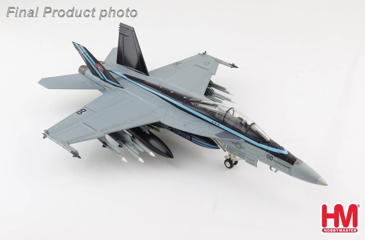Image du produit Hobby Master F/A-18F DOPPELSITZER Super Hornet Top Gun peinture spéciale 50e anniversaire, modèle en métal 1:72