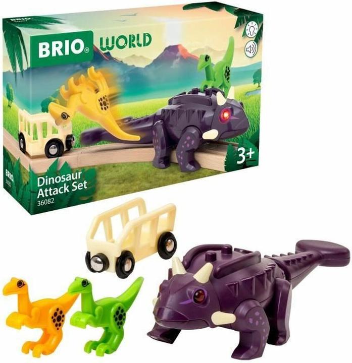 Actual product image Ravensburger BRIO World – 36082 Dinosaurier Ankylosaurus | Zug & Dinosaurier-Spielset für Kinder ab 3 Jahr