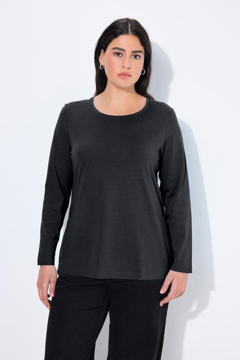 Immagine prodotto Ulla Popken Maglia aderente con scollo a girocollo e maniche lunghe (46, 48)